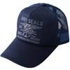 Standard Military Mesh Available In 2 Sizes Summer Cap Free NAVYSEALS All Men's Cap, (XL, LL), (JP, Alphabet, Size, Navy)