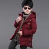 2023 Boys' Mid-length Cotton-padded Jacket - Thick, Warm Down for Autumn & Winter