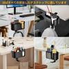 Desk Organizer with Headphone Drink Cup Headphone Desk Smartphone Pen Storage Storage Holder 4-in-1 Hook, Holder, 360-Degree Rotation, Storage, Stand,