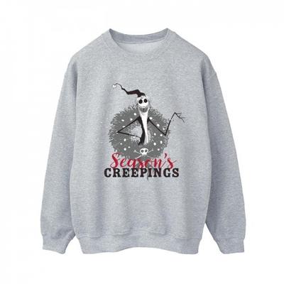 Womens/Ladies The Nightmare Before Christmas Seasons Creepings Wreath Sweatshirt