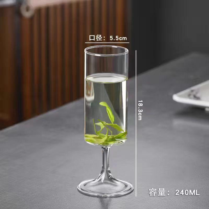 

Кубок Обезьяны Куй Простой Утолщенный Стакан для Зеленого Чая Боросиликатное Стекло Чайная Чашка Бытовой Прозрачный Жаростойкий Стекло Flat 240ML