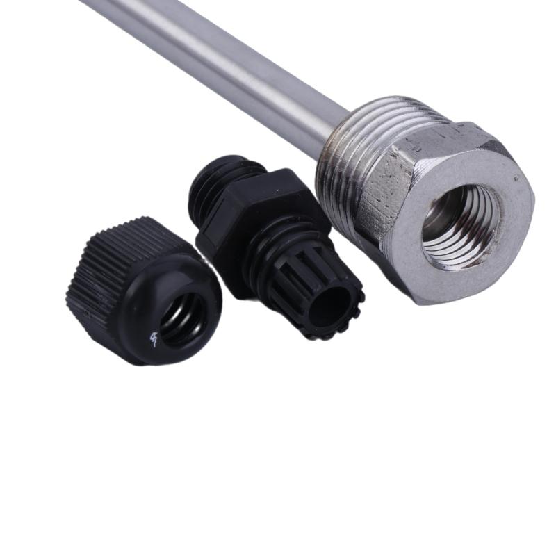 1/2Inch Stainless Steels Immersions Sleeve for Temperature Sensor (8x300mm), Divings Protections Tubes