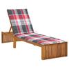 Day and Night - Day and Night Lounger with Solid Acacia Wood Cushion