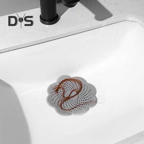 Sita de chiuvetă din silicon anti-blocare filtru de scurgere design floral sigiliu de miros bucătărie baie accesoriu canalizare sifon plasă de scurgere