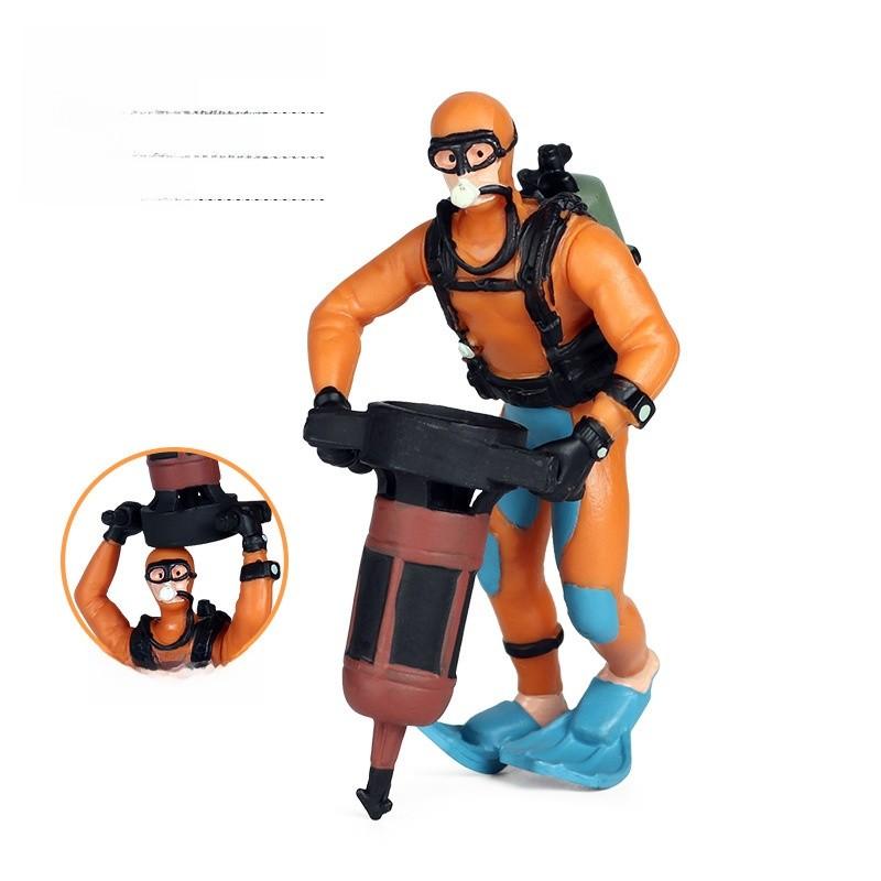 Realistic Farm And Ranch Plastic Figurine Set Detailed Farmer Models