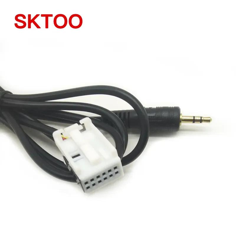 

3.5mm Macho To Audio Cable Adapter for Peugeot 307 308 407 408 507 for Citroen C2 C5 Sega TRIUMPH with VDO RD4 CD