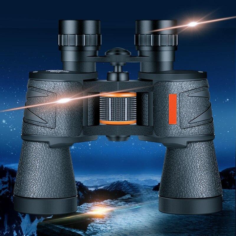 

20x50 HD Потужний бінокль Clear Vision із великим окуляром, водонепроникний бінокль для спостереження за птахами та полювання на відкритому повітрі 19X18X3cm