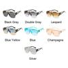 New Luxury Oversized Man Sunglasses Brand Designer Sun Glasses For Woman Fashion Gradient Square Shades