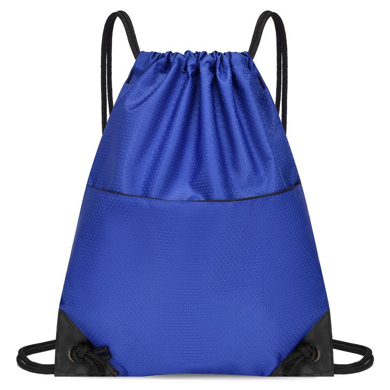 Kordelzug Rucksack Bündel Tasche Einfacher Rucksack Druck Herren- und Damen-Freizeit Sport Werbung Einfarbige Schultasche