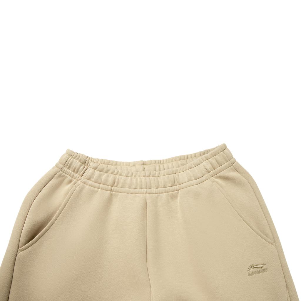 Li Ning Sports Lifestyle Series Quick Dry Cool Logo Embroidered Knitted Sports Pants Women Bottoms AKLW188-1