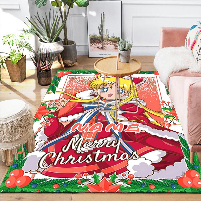 Custom 1Pc Sailor Moon Power Rug Office Carpet Indoor Outdoor Entrance Doormat Nonslip Soft And Comfortable Living Room D2915248