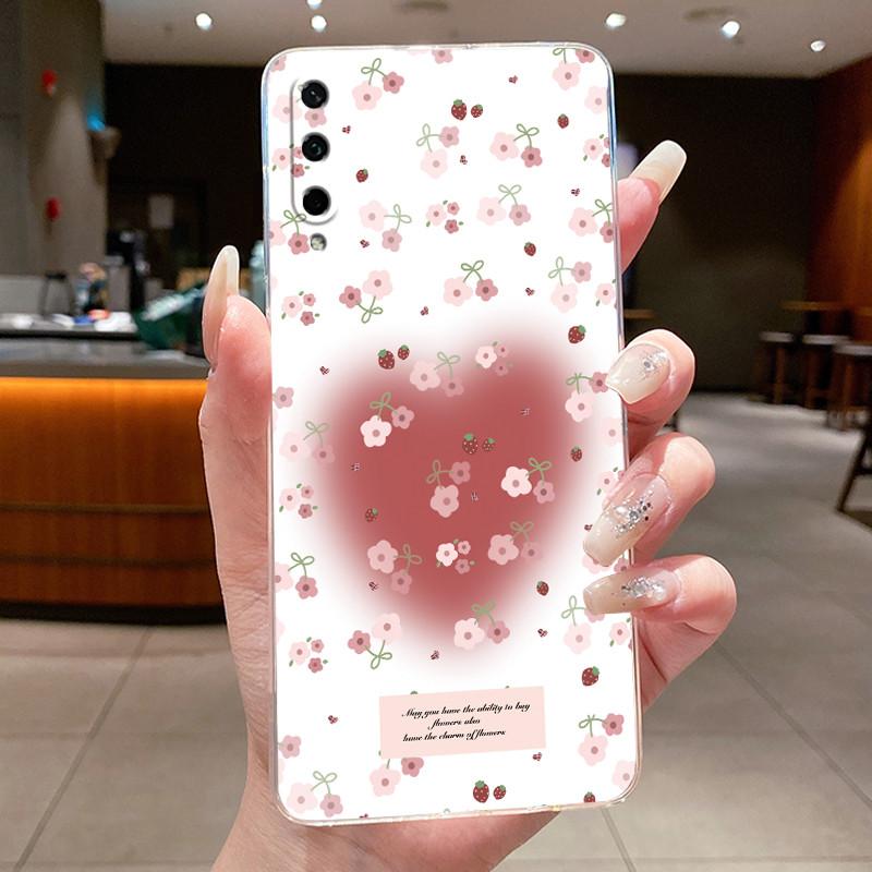 For Honor Play 3 ASK-AL00x Casing Clear Luxury Fashion Butterfly Flowers Soft TPU Silicone Cover Bumper Honor Play3 Phone Case