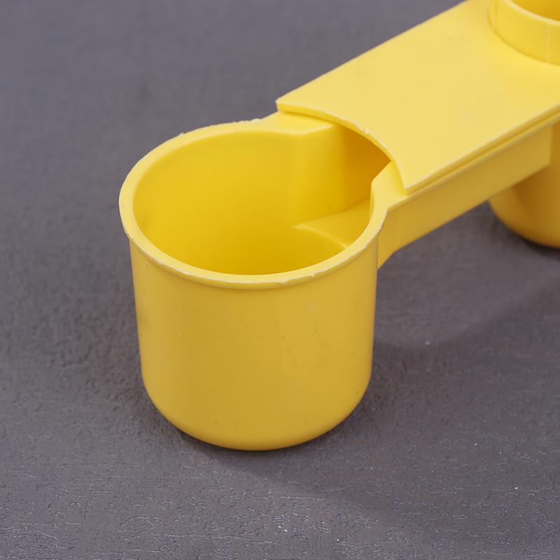 Plastic Pet Drinker Bowl Portable Water Bottle Feeding Cat Chicken Pigeon Parrot Hamster Double Nozzle Water Guide For Bird