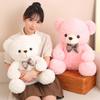 Orsacchiotto Peluche con Papillon Giocattolo Morbido Bambola Animale Imbottita Regalo Romantico Per Fidanzata San Valentino Compleanno Anniversario