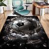 Flaming Soccer Ball Office Rug Chair Mat, Entryway Carpet, Suitable for Front Door, Bedroom, Living Room, Desk, Holiday Gift