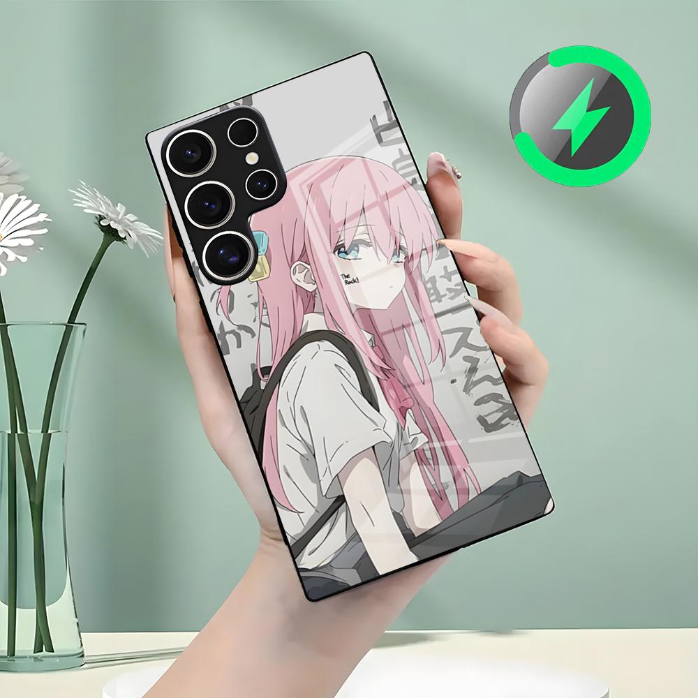 Bocchi Phone Case For Samsung S26 S25 S24 S23 S22 S21 S20 Edge Ultra Plus FE For Magsafe Glass Case