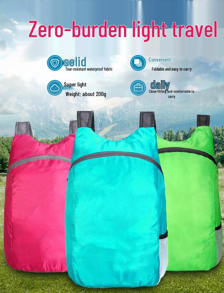 Ultralight Foldable Travel Backpack for Men & Women - Outdoor Sports Skin Bag