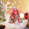 Christmas Bells Glass Home Decor Aesthetic Party Bells Glass Christmas Ornaments For Indoor Wall Door Window Fireplace Bedroom