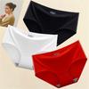 3Pcs Invisible Painties Women Seamless Briefs Ladies Solid Color Ultra-thin Underwear Girls Plus Size Panty M-XXL