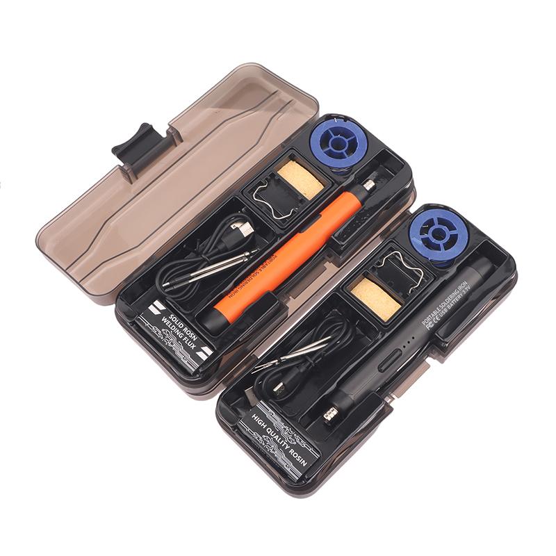 Saldatore Elettrico a Stagno Tipo-C 5V 8W Portatile Senza Fili Regolabile a 3 Marce Per Saldatura e Riparazione