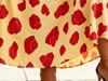 Women's Printed Maxi Dress V Neck Ruffle Sleeve High Waist Elegant Summer Casual Dress