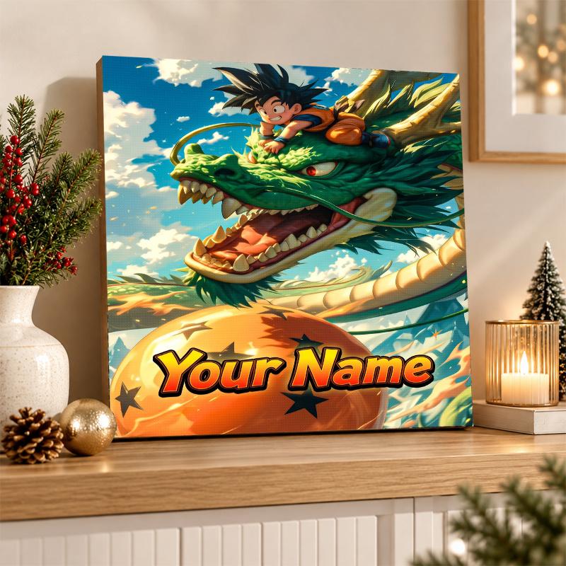 Dragon Ball Goku Custom Name Diamond Painting Personalized 5D Full Drill DIY Diamond Art Home Decor