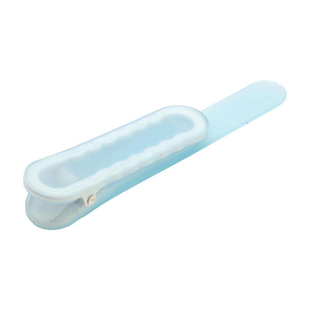 Nakabayashi PATAP Silicone Bookmarker Clear Blue DSB-PTP-CB Page Holder and Pen Clip