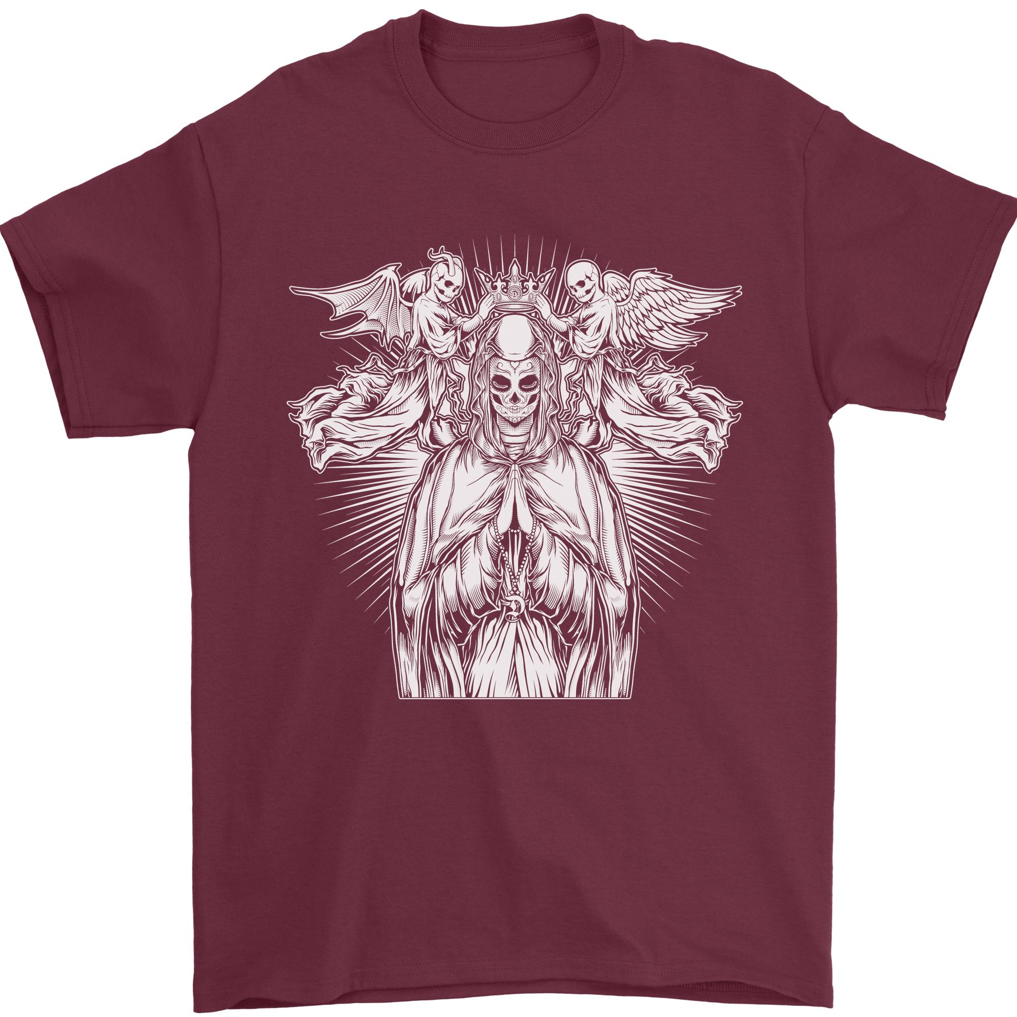 Angel of Death Day of the Dead Skull DOTD Unisexs TShirt 100 Cotton S