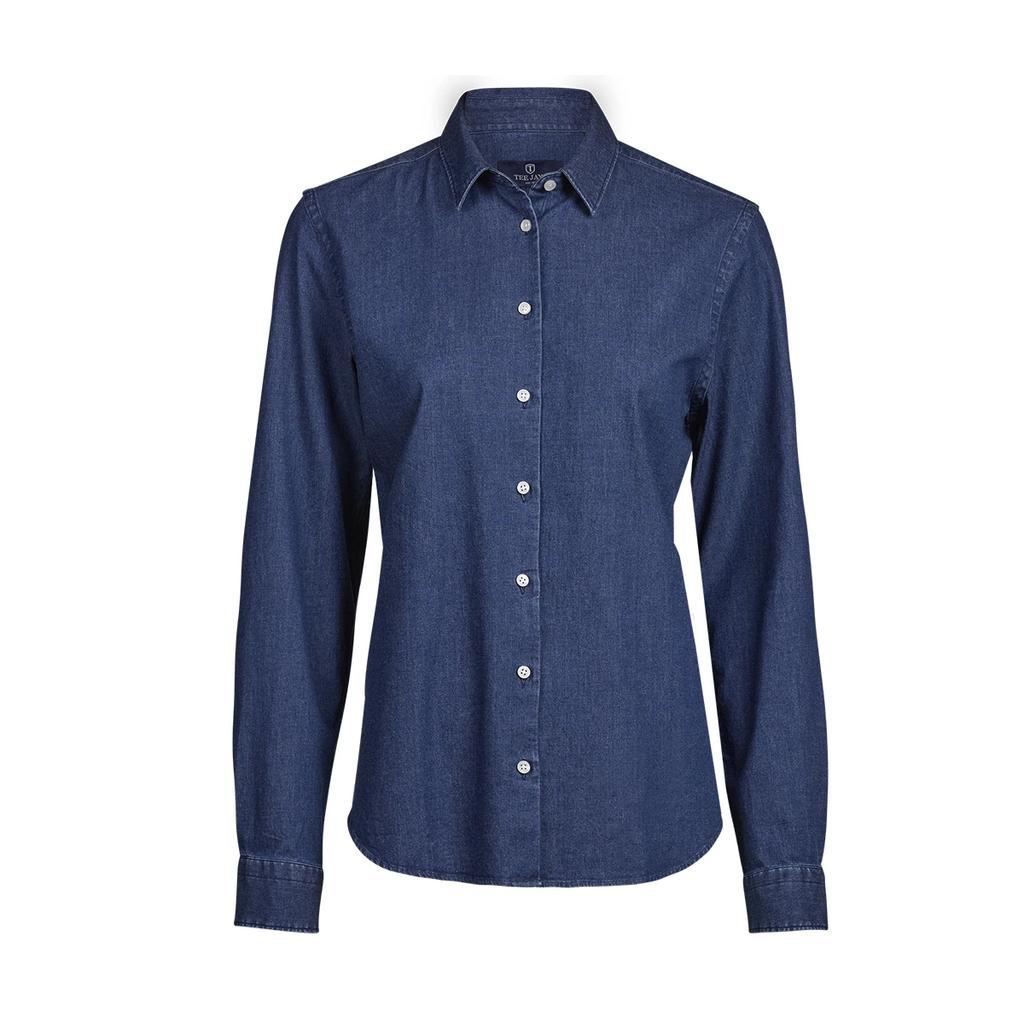 Tee Jays Womens/Ladies Denim Long-Sleeved Shirt