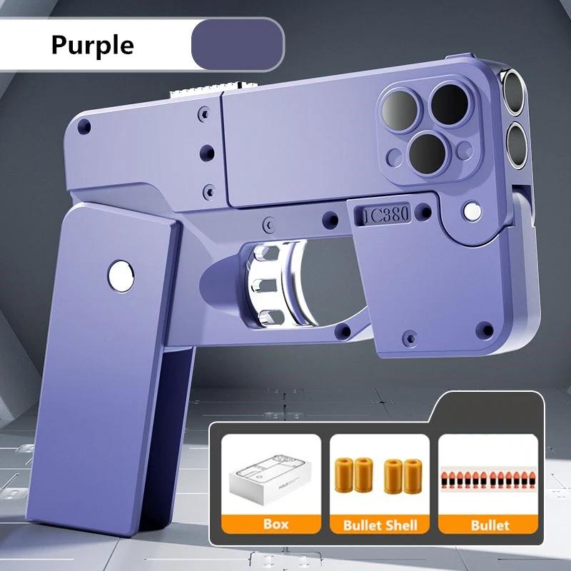 Mobile Phone Shape Folding Soft Bullet Gun Toy Novelty Toys Adults And Kids Creative Bullet Gun Sports