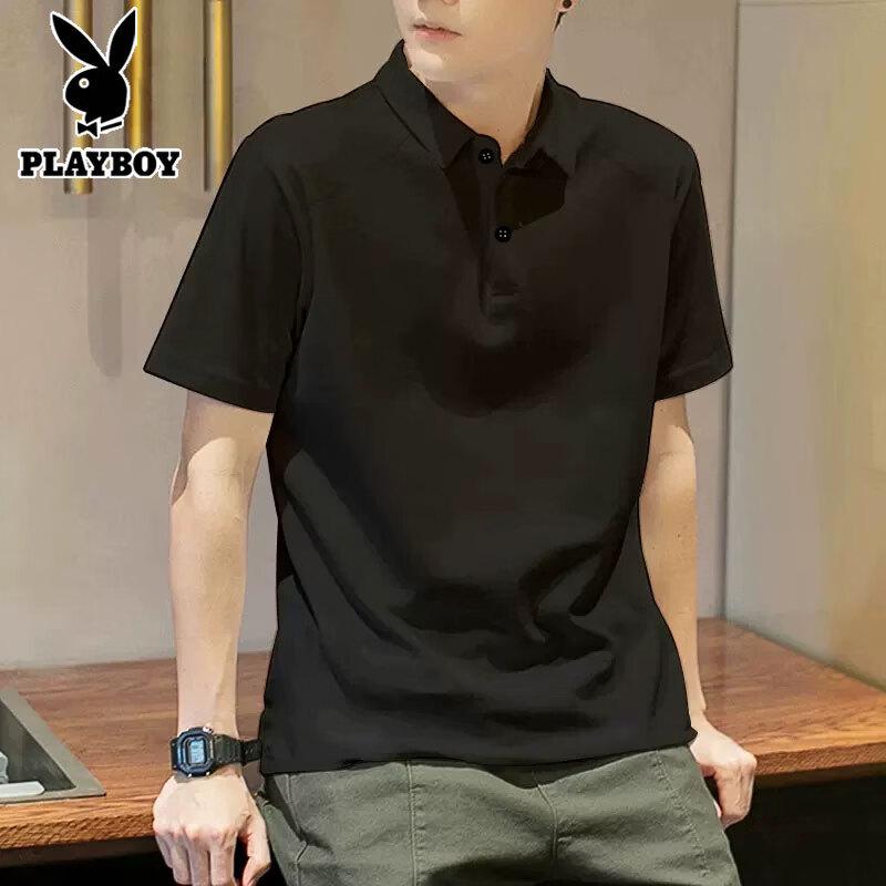 Playboy Men s Casual Short Sleeve Polo Shirt L