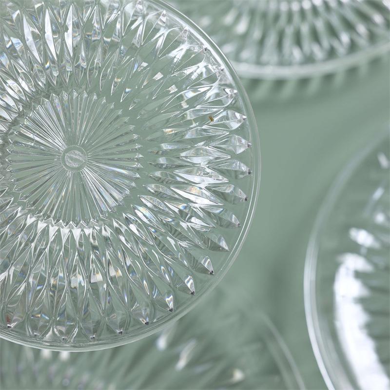 Transparent Fruit Plate for Snacks And Candies Clear Plastic Fruit Tray for Home And Kitchen