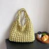 Folded Bubble Puff Bag Girl Shoulder Hand Carry Work Bento Bag Tide Large Capacity Cloud Underarm Tote Bag