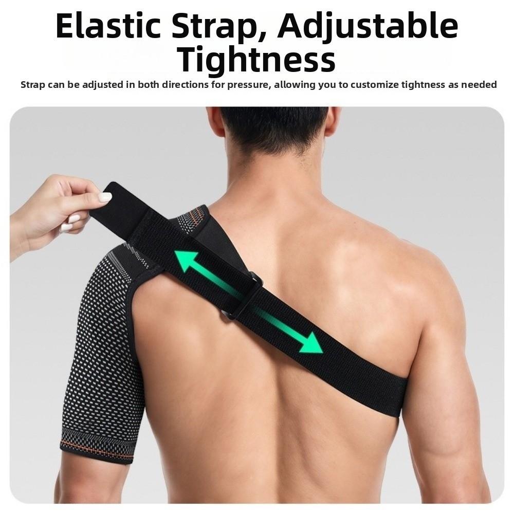Adjustable Compression Sleeve Sweat-Absorbent Shoulder Stabilizer Shoulder Support Brace  Men