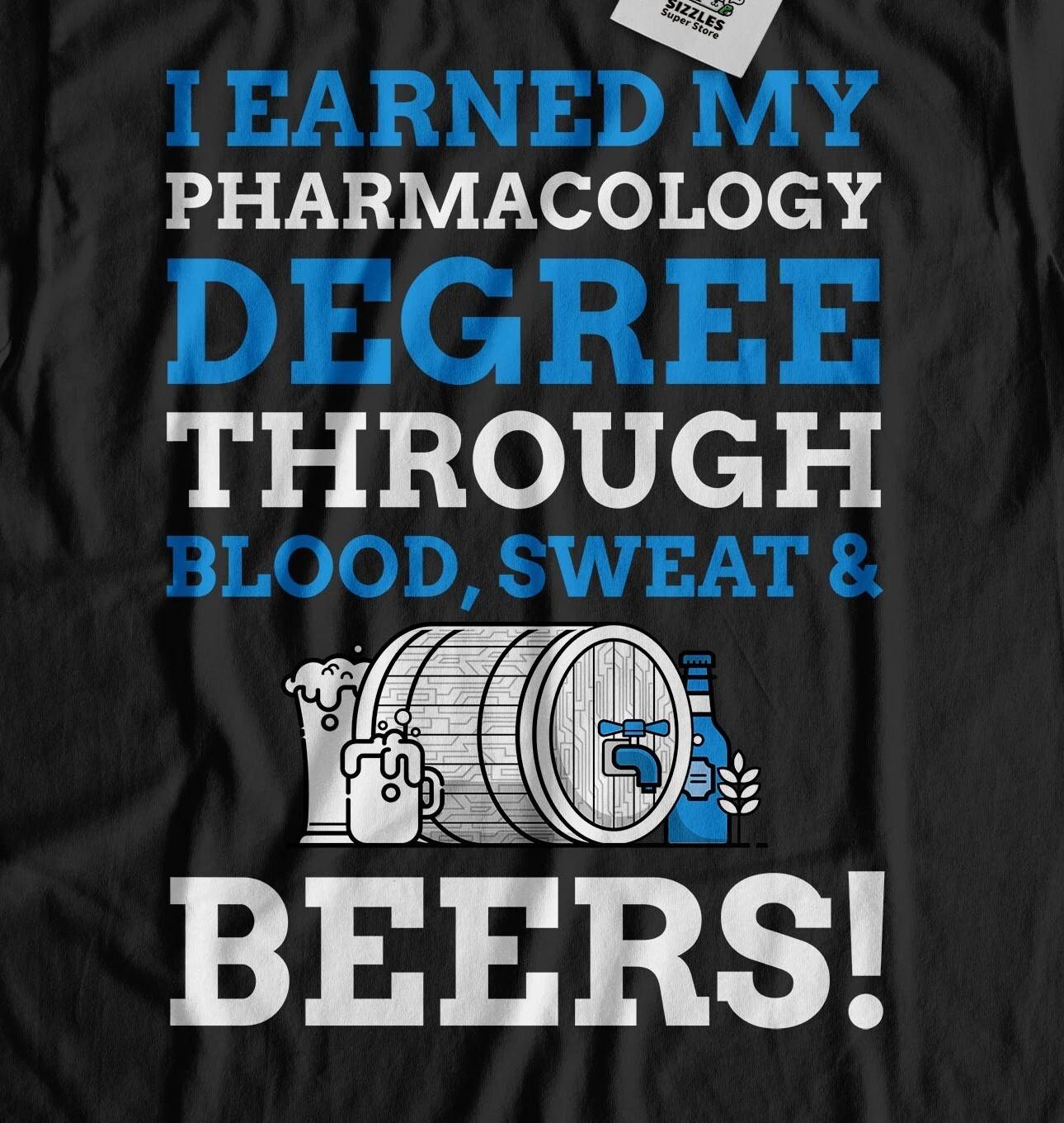Unisex Funny Pharmacology Degree T-Shirt Pharmacist Graduate Gifts L