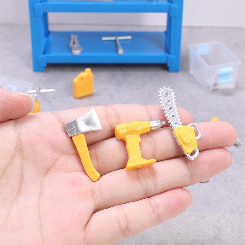 Miniature Tool Collection 30Pcs Set 1:12 Scale Perfect for Dollhouse Workshop Realistic Accessories