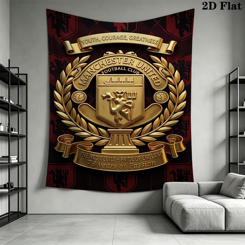 Manchester United Youth Courage Greatness Bedding 1 Duvet Cover 2 Pillowcase Without Core Soft And Comfortable Christmas Birthday Gift