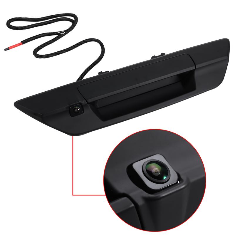 Tailgate Open Handle Lift Gate Handle with Camera for Toyota Hilux Revo 2015- Trunk Handle Rear-View Camera