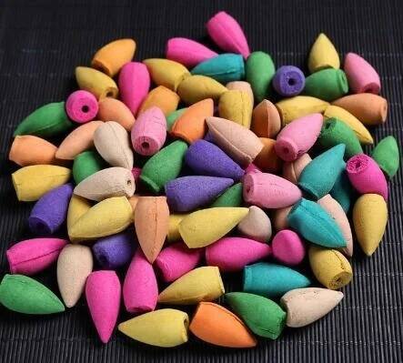 

With 30 Incense Waterfall Incense Burner Ceramics Backflow Buddha Censer Backflow Incense Holder Home Office Yoga Teahouse Decor