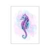 Mermaid Poster Cartoon Starfish Wall Art Hippocampus Nordic Poster and Print White Purple Canvas Painting Picture Home Decor No Frame