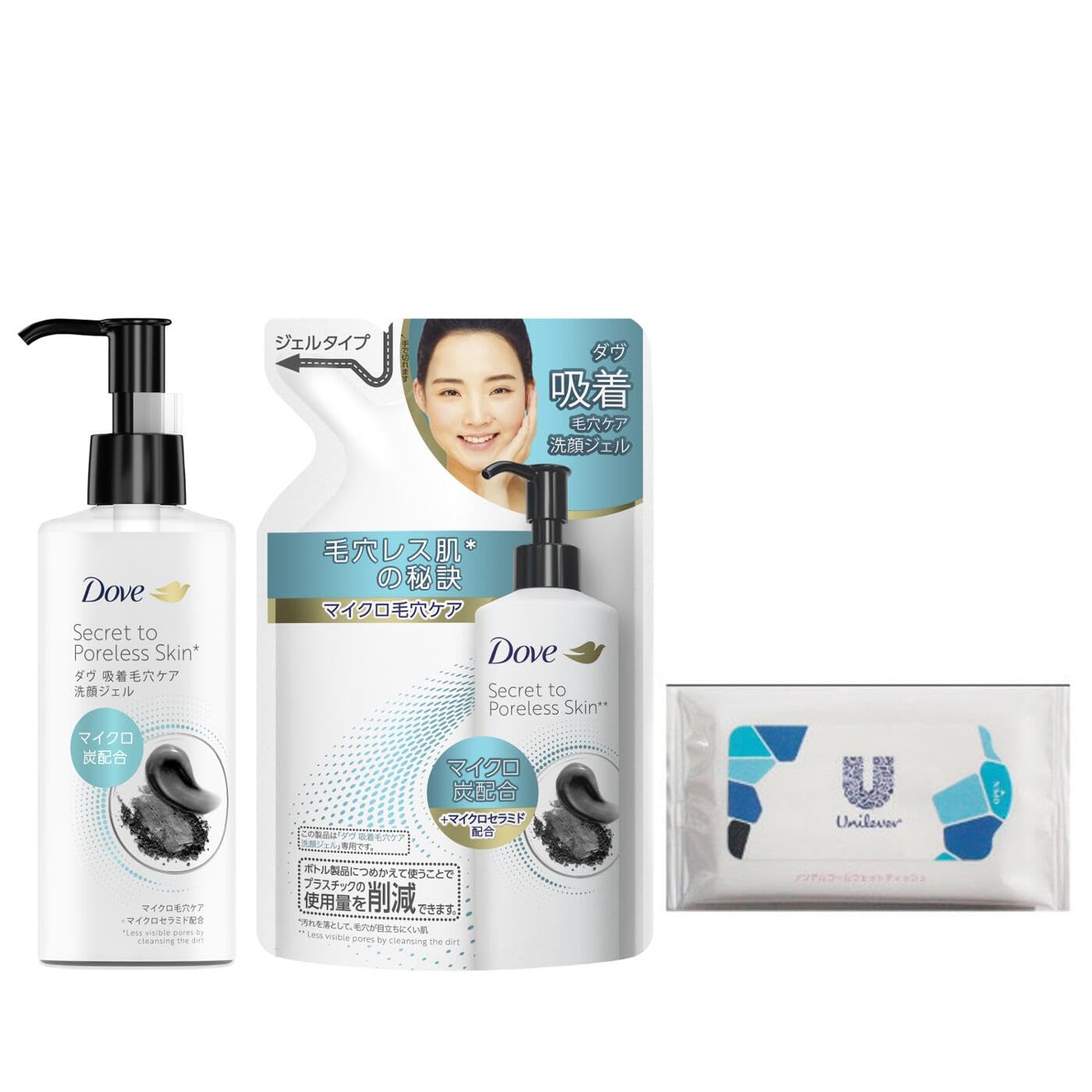 

Dove Гель для умывания для сужения пор 140 мл с листовкой (150 мл + Заправка) чёрный