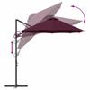 Sun Umbrella Bordeaux Red 372 X 198 X 243 Cm