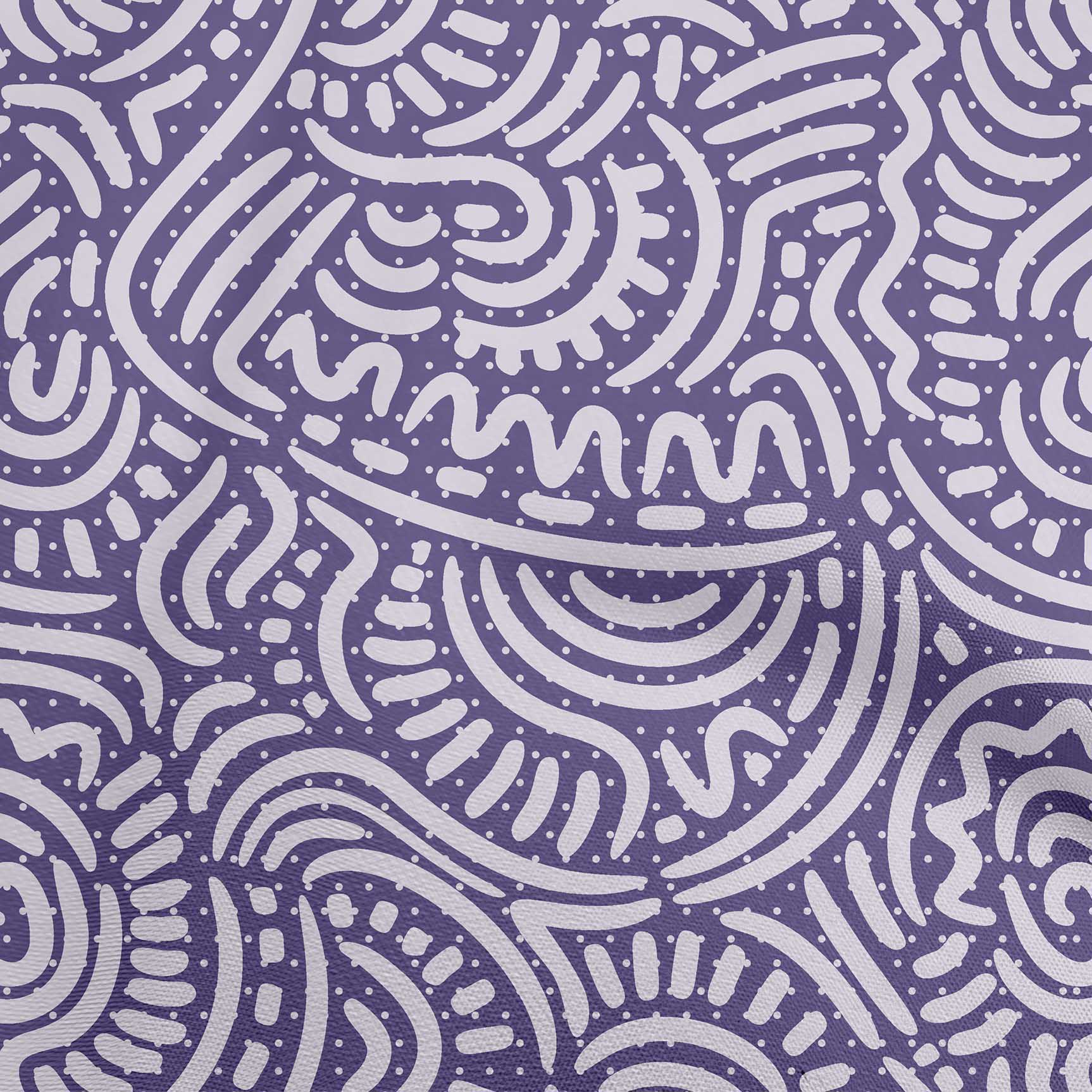 

OneOone Cotton Flex Blue Fabric Японська швейна тканина у дворі з принтом для шиття одягу своїми руками 40 дюймів 42 Inch Wide - Viscose Chiffon Фіолетовий