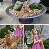 Resin Fairy Garden Figurines Creative Micro Landscape Crafts Fairy Statue  Flower Pot