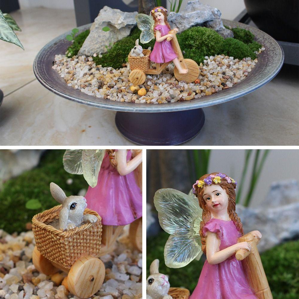 Cute Fairy Garden Figurines Creative Micro Landscape Crafts Miniature Sculptures  Flower Pot