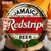 HD Tin Sign Redstripe Lager Jamaica Beer Round Bottle Cap Metal Wall Art Vintage Retro Decor for Bar Pub Man Cave