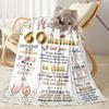 Happy 50th Birthday Celebration flannel,Lightweight,Flannel Blanket,Comfortable Blanket, Sofa Blanket, Gift blankets,Holiday Gift Blanket Blankets