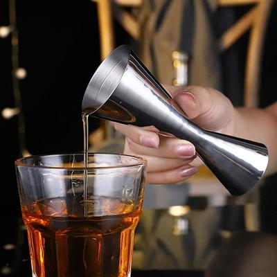 304 Stainless Steel Ounce Glass Wine Measuring Instrument Integrated Double-head Measuring Glass Cocktail Mixing Cup