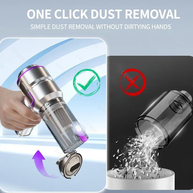New 998000PA Car Vacuum Cleaner Rechargeable Cordless Portable Powerful Mini Car Vacuum Cleaner for Home Handheld Blower Car Cleaner
