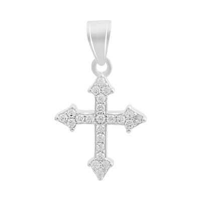 Silver Cross with Cubic Zirkonia (2192947)